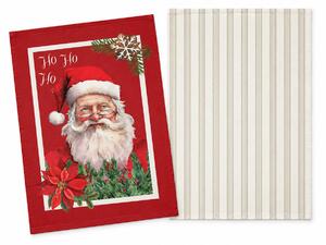Χριστουγεννιάτικα Ποτηρόπανα (Σετ 2τμχ) S-F Christmas Bordeaux CE324035