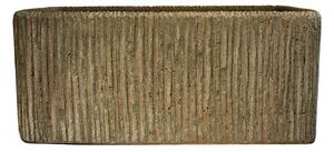 MOD Premium Ζαρντινιέρα κεραμική Carve taupe 50x31x22cm 35585