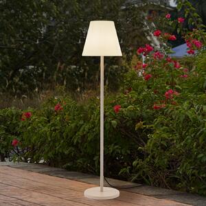 Lucande Φωτιστικό αυλής Jaimy, μπεζ, μεταλλικό, 150 cm, E27, Λευκό, Μέταλλο, σύγχρονο