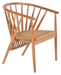 AP Καρέκλα ξύλινη sun πλεκτή με rattan 58x60x82cm 647525