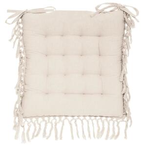 Μαξιλάρι καρέκλας atmosphera Macrame, 40x40 cm, εκρού