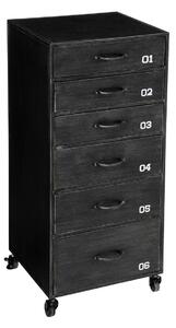 Συρταριέρα atmosphera Sevin, 6 συρτάρια, σκούρο γκρι