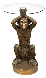 Τραπεζάκι σαλονιού atmosphera Wild Monkey, 40 εκ., γυαλί