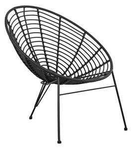 Ap Πολυθρόνα Sardinia μεταλλική μαύρη rattan 73x83x86cm - 61210232