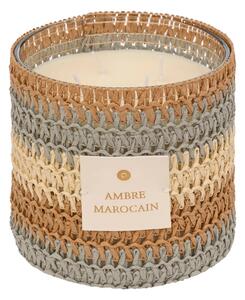 Αρωματικό κερί atmosphera Zaya, Scented, Amber γυαλί & Natural Fibers, 1400 g