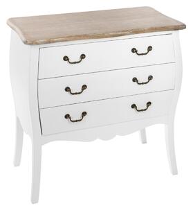 Συρταριέρα atmosphera Chrysa, 3 συρτάρια, MDF, 75x38x76 εκ