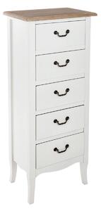 Συρταριέρα atmosphera Chrysa, 5 συρτάρια, MDF, 45x30x113 εκ