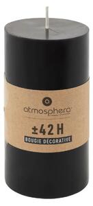 Άοσμο στρογγυλό κερί atmosphera Hugo, 7 x 13 εκ., μαύρο