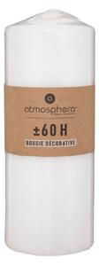 Άοσμο στρογγυλό κερί atmosphera Many, 6,8 x 18 εκ., λευκό