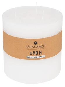 Άοσμο στρογγυλό κερί atmosphera Olia, 14 x 14 εκ., λευκό