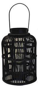 MOD Premium Φανάρι bamboo ξύλινο μαύρο cage 24x35cm 61045