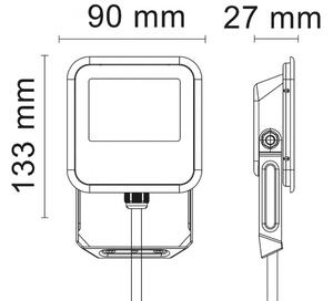 Προβολέας Φωτιστικό Τοίχου Led Λευκό Orlando10B Bot Lighting ORLANDO10B Λευκό