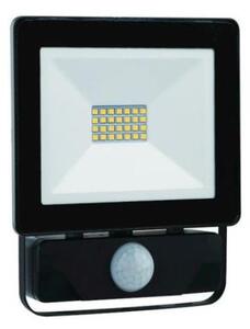 Προβολέας LED SLIM SMD 10W 4000K Ανιχνευτής Κίνησης IP65 Μαύρο Epistar 6241 Spotlight 6241 Μαύρο