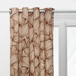 Βαμβακερή κουρτίνα atmosphera Spray, 140 x 260 εκ., κεραμιδί