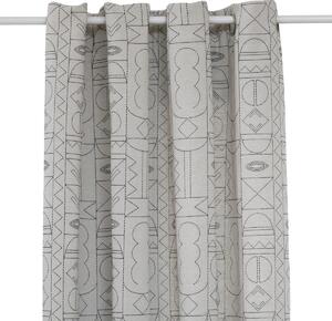 Κουρτίνα ζακάρ atmosphera Malakite, 140 x 260 εκ., ασπρόμαυρη