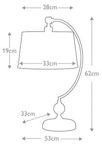 Επιτραπέζιο Φωτιστικό E27 60W IP20 Jenkins Elstead Lighting QZ-JENKINS-TL-PN Νίκελ Ματ