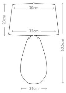 Επιτραπέζιο Φωτιστικό Μικρό E27 60W IP20 Lena Elstead Lighting LENA-TL-S-SMOKE Φιμέ/Smoke