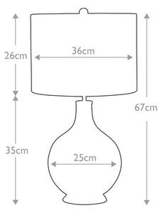 Επιτραπέζιο Φωτιστικό E27 60W IP20 Με Βάση Νίκελ Orb Elstead Lighting ORB-CLEAR-PN-WHT Λευκό