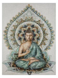 Πίνακας atmosphera Buddha, ανάγλυφο τύπωμα σε καμβά 58x78 εκ