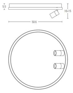 Πλαφονιέρα Φωτιστικό Οροφής LED 61W IP20 3000K Zambelis 22015 Χρυσό