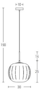 Κρεμαστό Φωτιστικό Οροφής 30cm E27 40W IP20 Zambelis 20125 Χρυσό