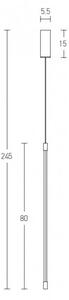 Κρεμαστό Φωτιστικό Οροφής 80cm LED 12W IP20 3000K Hotel Zambelis 20122 Χρυσό