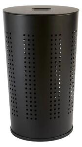 Καλάθι απλύτων 5five Glass, μέταλλο, μαύρο, 45 l