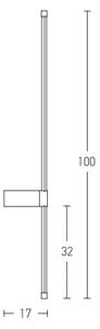 Απλίκα Φωτιστικό Τοίχου 1,6cm LED 20W IP20 3000K Zambelis 20117 Χρυσό