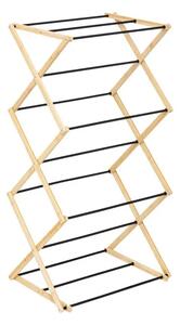 Απλώστρα ρούχων 5five Black Bamboo Accordion, μπαμπού μπεζ, 7 m