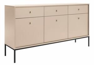 Σιφονιέρα Lima J103, Beige, Μαύρο, 83x154x39cm