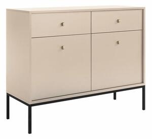 Σιφονιέρα Lima J104, Beige, Μαύρο, 83x104x39cm