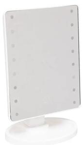 Ορθογώνιος καθρέφτης μπάνιου 5five, LED, 16 x 28 εκ., λευκός