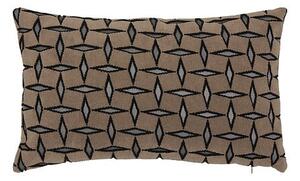 Διακοσμητικό μαξιλάρι atmosphera Jacquard Diamond, καφέ, 30 x 50 εκ
