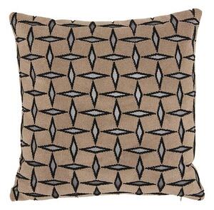 Διακοσμητικό μαξιλάρι atmosphera Jacquard Diamond, καφέ, 40 x 40 εκ