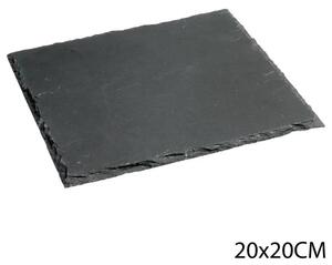Πιατέλα σερβιρίσματος από σχιστόλιθο Secret de Gourmet, 20x20εκ