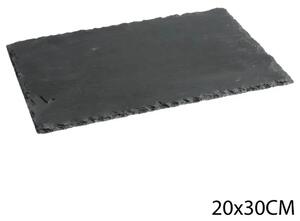 Πιατέλα σερβιρίσματος από σχιστόλιθο Secret de Gourmet, 20x30εκ