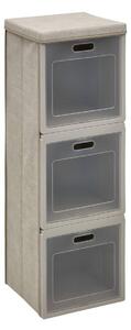 Ραφιέρα με πόρτα 5five Cube'n Door, χαρτόνι, 3 θήκες, μπεζ