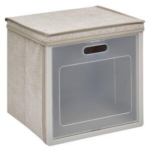 Κουτί αποθήκευσης 5five Cube'n Door, χαρτόνι, μπεζ, 30.5 εκ