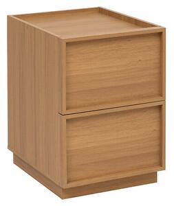 Κομοδίνο 5five Framy, 2 συρτάρια, καφέ, 54 cm