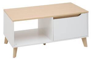 Τραπεζάκι σαλονιού 5five Luma, MDF, λευκό, 90 cm