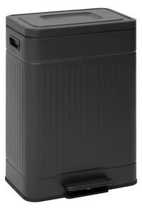 Κάδος απορριμμάτων 5five Nova, μέταλλο, 2x30L, μαύρο