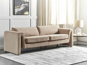 Καναπές Berwyn 1726, Ανοιχτό καφέ, 237x83x76cm, Πόδια: Πλαστική ύλη,Ευκάλυπτος