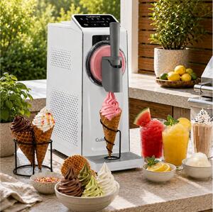 Παγωτομηχανή 6 σε 1 Cuisinart Slushy & Soft-Serve Maker ICE201E με 6 προγράμματα, ισχύ 170W και χωρητικότητα 1.6L - White