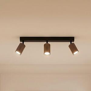 TK Lighting Φωτιστικό οροφής Tune, 3 φλόγες, καφέ, μέταλλο, μήκος 66 cm, ρυθμιζόμενος, Καφέ / Σκουριάς, Σαλόνι / τραπεζαρία, Αλουμίνιο