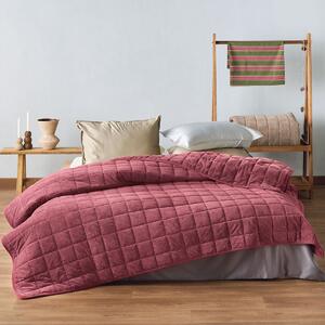 Λεπτό Πάπλωμα Βελουτέ King Size (240x260) Kentia Stylish Sutton 05 Bordo