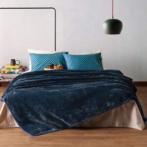 Κουβέρτα Βελουτέ Ημίδιπλη (180x220) Kentia Loft Monaco 01 Blue