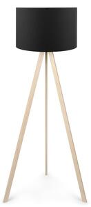 Φωτιστικό Δαπέδου PWL-1060, E27 Natural-μαύρο, 38x140 cm