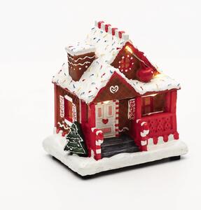 Χριστουγεννιάτικο Διακοσμητικό Gingerbread Candy House Με Μουσική και Led X0358 ACA Lighting