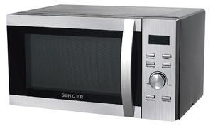 Φούρνος μικροκυμάτων Singer SMWO-23SI-WGDG με λειτουργία Grill, χωρητικότητα 23L και ισχύ μικροκυμάτων 800W