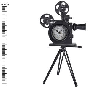Eπιτραπέζιο ρολόι film camera model C37568420 Mεταλλικό μαύρο antique φινίρισμα, 29x30x53cm
